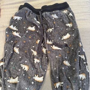 gray, polar bear+stars pajama pants secret treasures